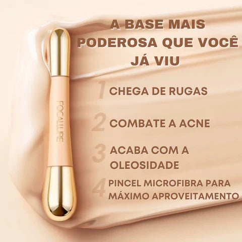 Base Focallure 2 em 1- Anti Rugas e Hidratante + Brinde Exclusivo