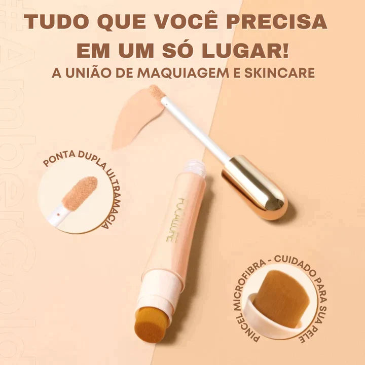 Base Focallure 2 em 1- Anti Rugas e Hidratante + Brinde Exclusivo