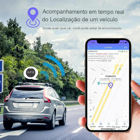 Mini rastreador GPS magnético EasyFind AZR™ + Brinde Exclusivo
