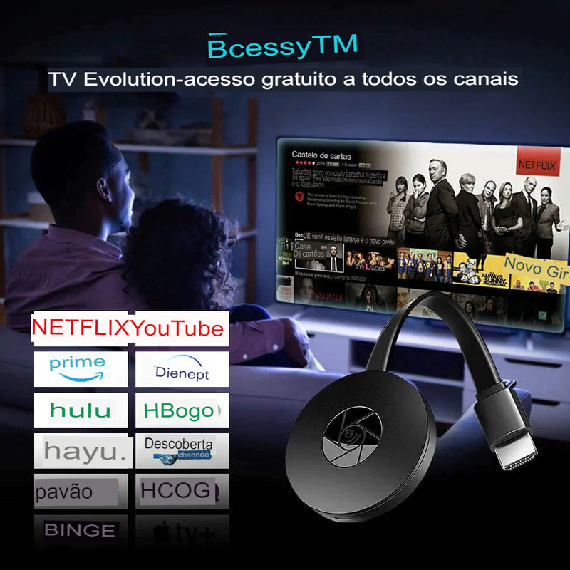 Dispositivo de streaming Lefin TV™ - Acesse todos os canais gratuitamente sem mensalidade + Brinde Exclusivo